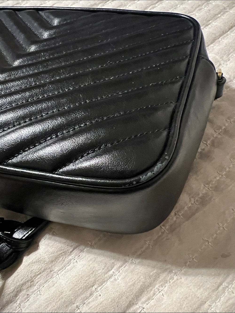 YSL LOU CAMERA BAG IN QUILTED LEATHER BLACK - Picture 7 of 9
